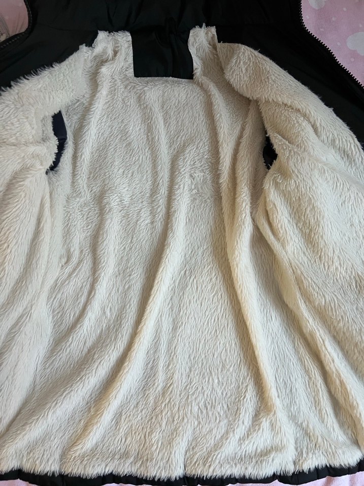 Kız Çocuk Siyah Nakışlı Fermuarlı Mont - Görsel 3