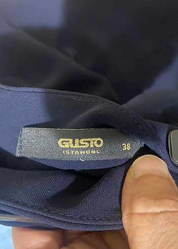 Lacivert Midi boy yırtmaclı etek tmız - Görsel 4