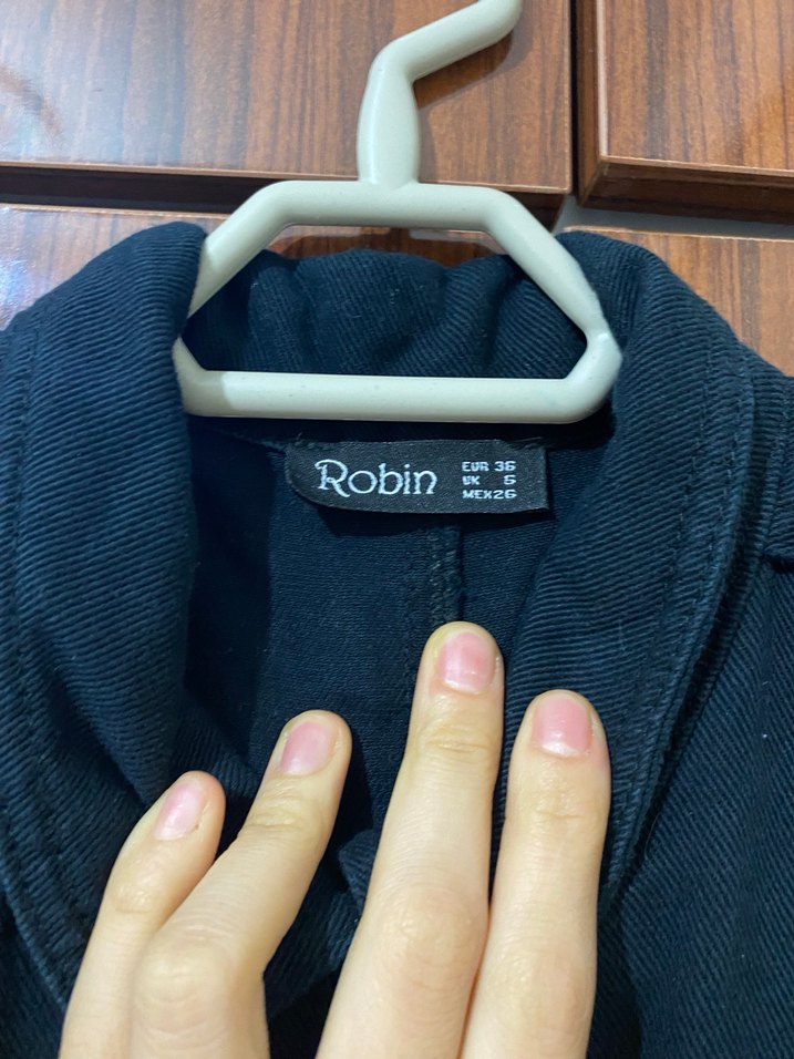 Kadın Siyah Kemerli Uzun Tulum - Görsel 5