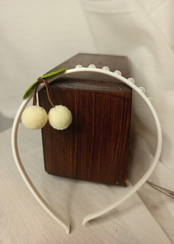 Beyaz Fiyonklu Çocuk Saç Bandı - Görsel 5