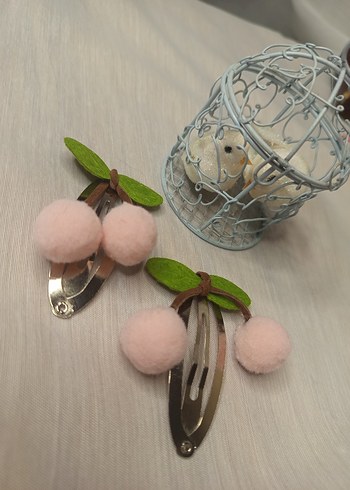 Nakışlı Bohem Pembe Kürklü Çocuk Toka - Görsel 5