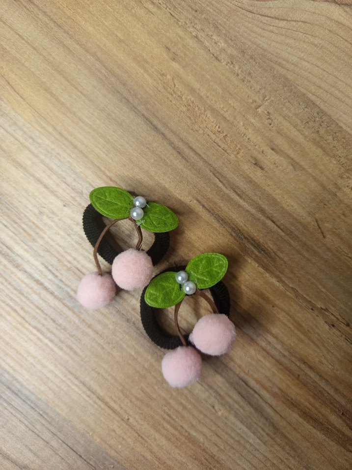 Nakışlı Bohem Pembe Kürklü Çocuk Toka - Görsel 4