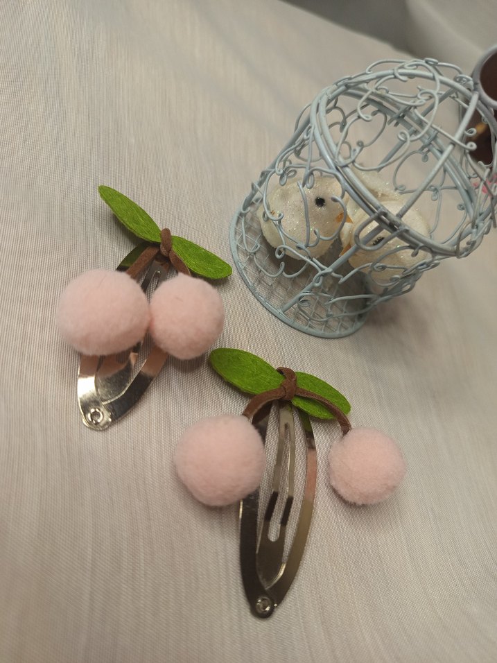 Nakışlı Bohem Pembe Kürklü Çocuk Toka - Görsel 5