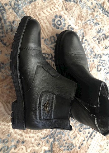 Siyah Fermuarlı Erkek Deri Bot - Görsel 4