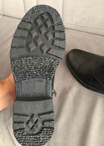 Siyah Fermuarlı Erkek Deri Bot - Görsel 2