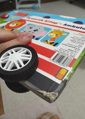 Ambulans Şekilli Renkli Oyuncak Kitap - Görsel 4