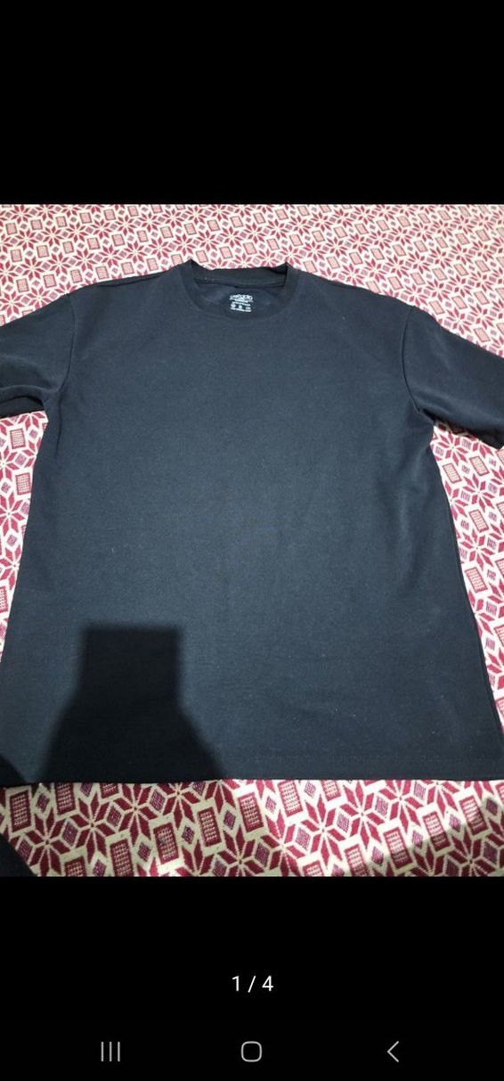 Erkek Siyah Pamuklu Baskılı Sweatshirt - Görsel 2