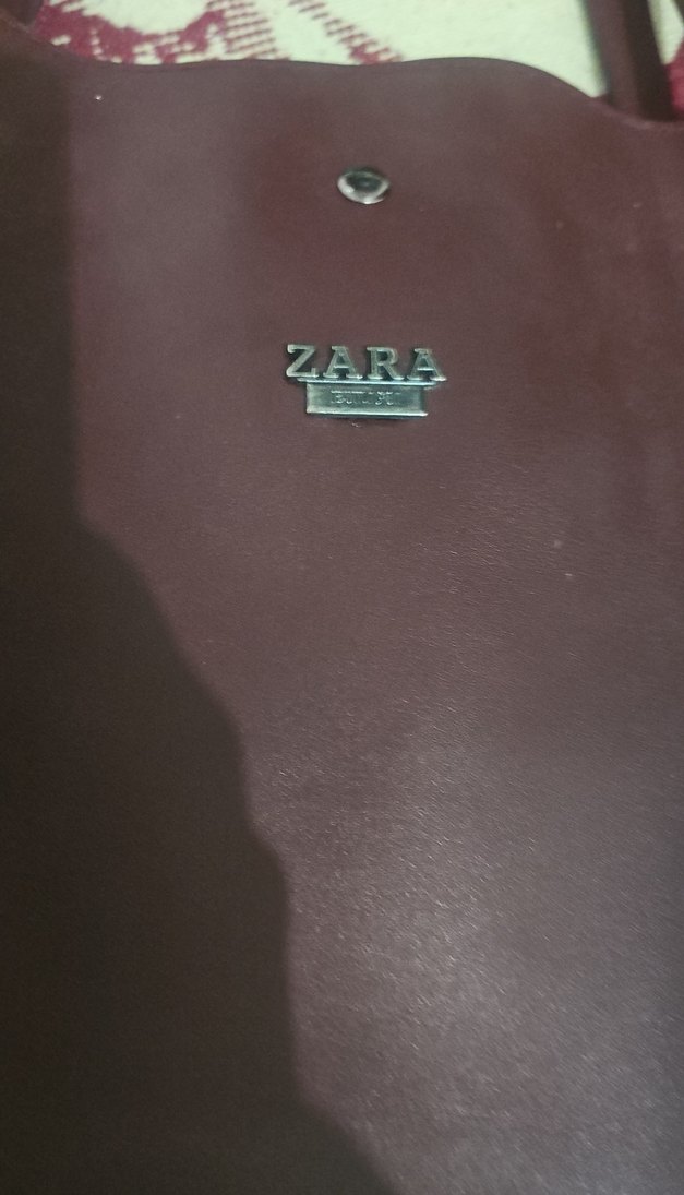 Burgundy Deri Fermuarlı Kadın Çanta - Görsel 3