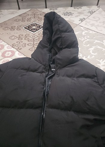 Siyah Kadın Kışlık Kürklü Mont - Görsel 2