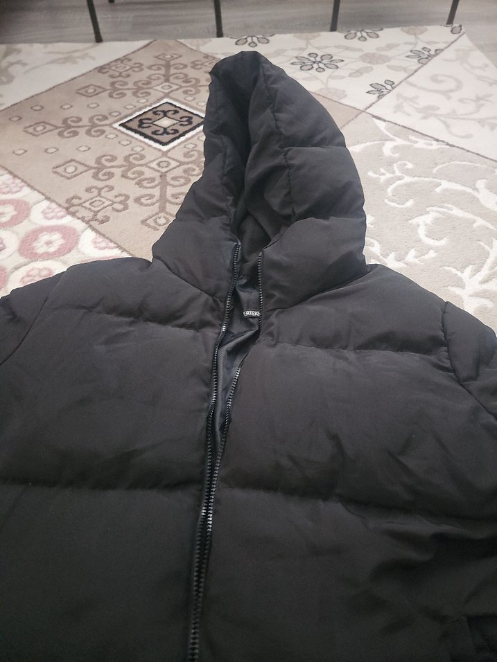 Siyah Kadın Kışlık Kürklü Mont - Görsel 2