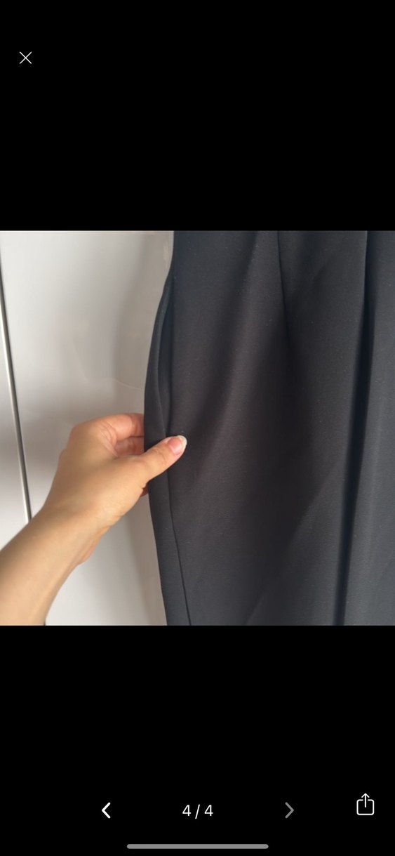 Adil Işık xs Kadın Siyah Uzun Tulum, Tek Renk, Kayık Yaka - Görsel 2