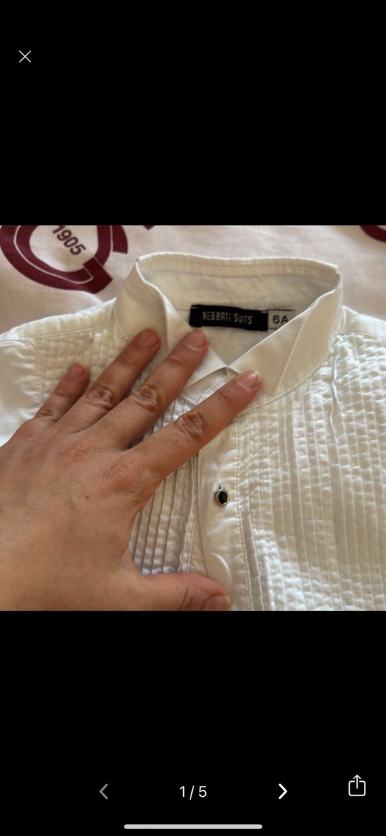 Beyaz Pamuk Gömlek - Görsel 3