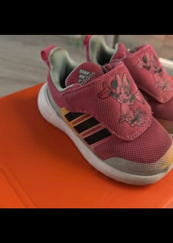 Kız Çocuk Pembe Cırt Cırtlı Spor Ayakkabı Adidas - Görsel 3