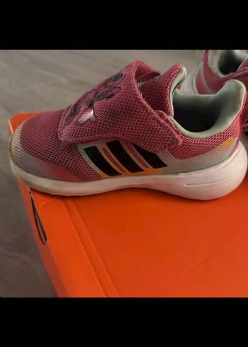 Kız Çocuk Pembe Cırt Cırtlı Spor Ayakkabı Adidas - Görsel 2