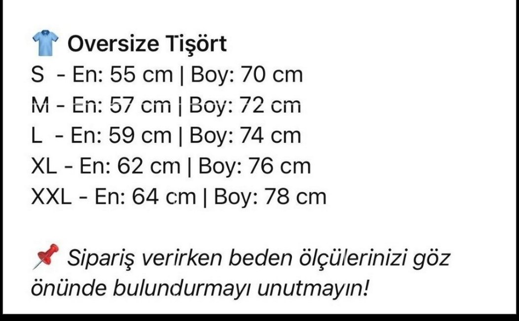 Oversize Basic Tişört | XL Beden | Sıfır - Görsel 4