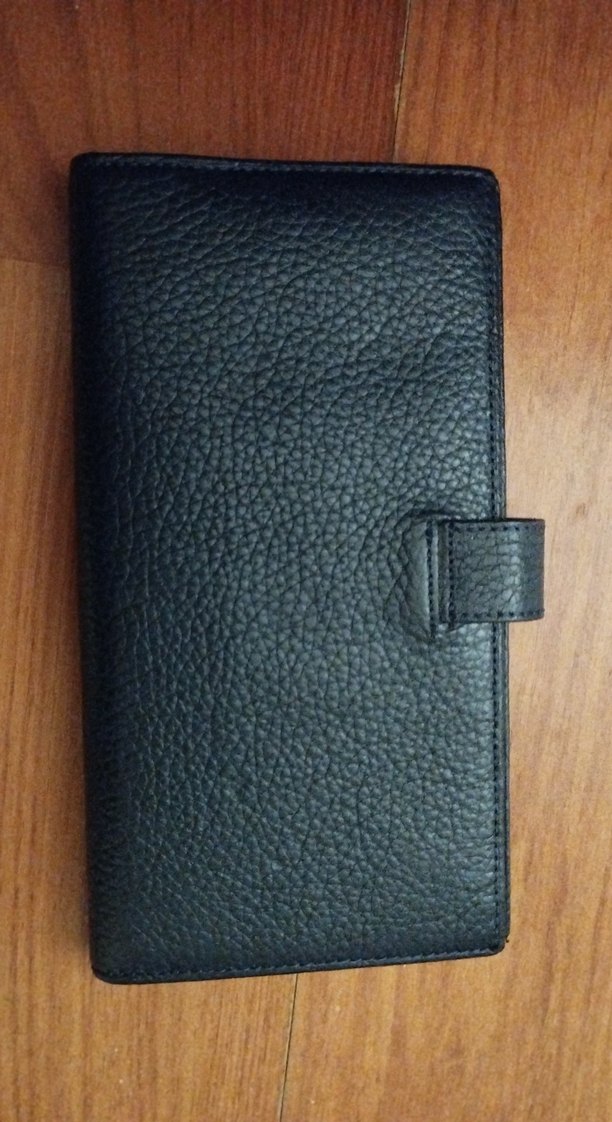 Siyah Deri Kadın Cüzdanı Tokalı - Görsel 2