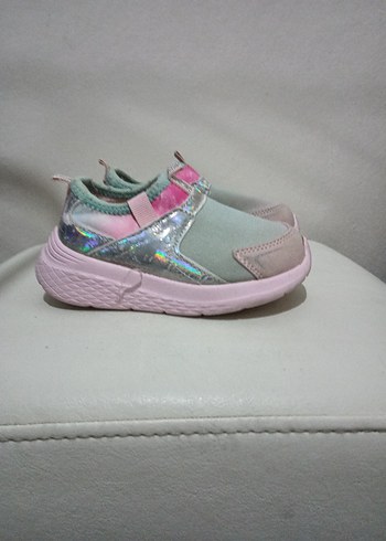 Kız Çocuk Pembe Bağcıksız Spor Ayakkabı - Görsel 3