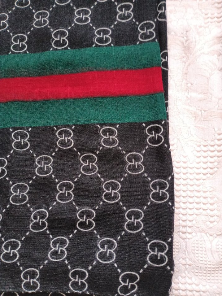 Kadın Kat Kat Yeşil Saten Şal - Görsel 2