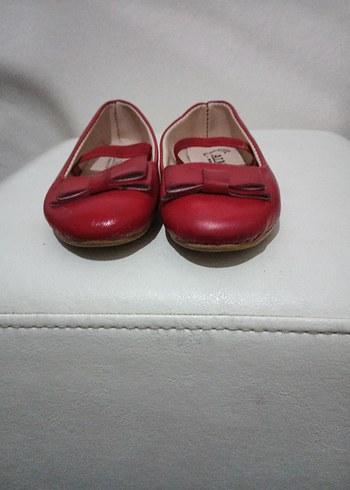 Kız Çocuk Kırmızı Tokalı Babet Ayakkabı - Görsel 4