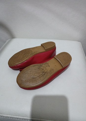 Kız Çocuk Kırmızı Tokalı Babet Ayakkabı - Görsel 5