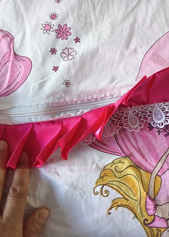 Pembe Nakışlı Çocuk Nevresim Seti - Görsel 2