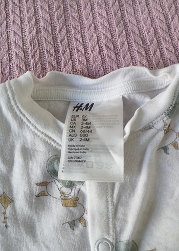 Beyaz Gri Bebek Uyku Seti - Görsel 4