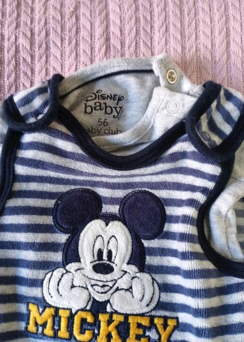 Gri Pamuklu Uzun Kollu Bebek Body - Görsel 2