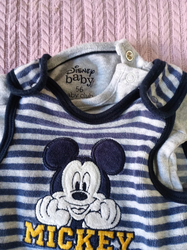 Gri Pamuklu Uzun Kollu Bebek Body - Görsel 2