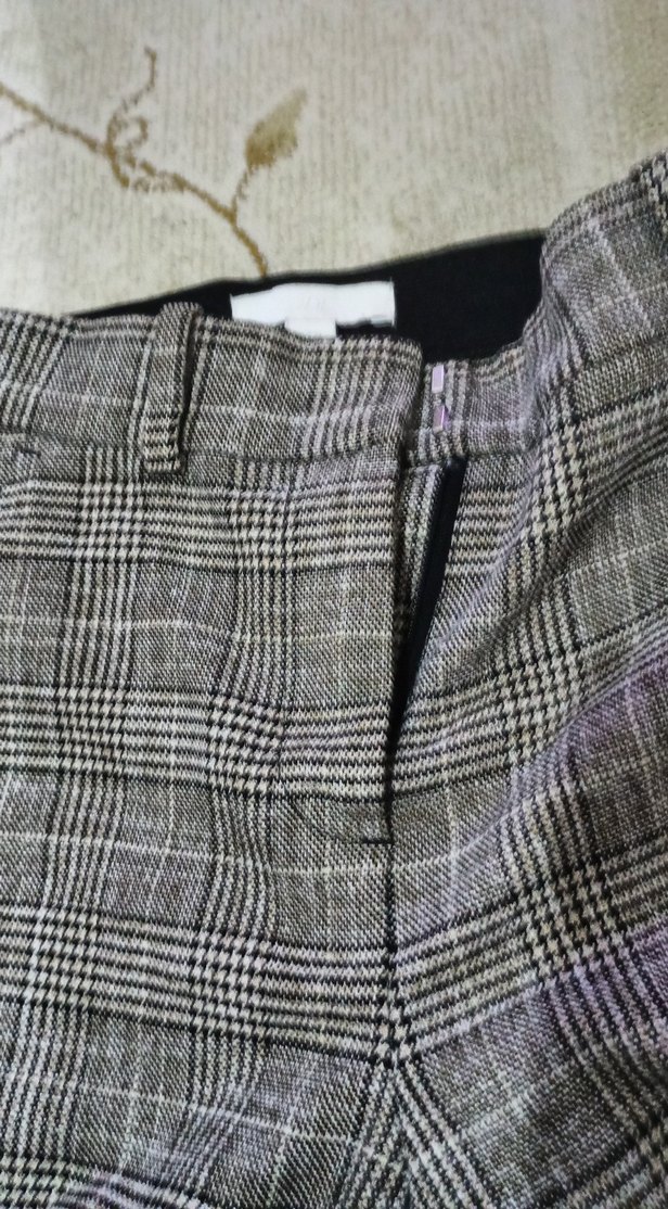 Gri Regular Fit Kumaş Kadın Pantolon - Görsel 3