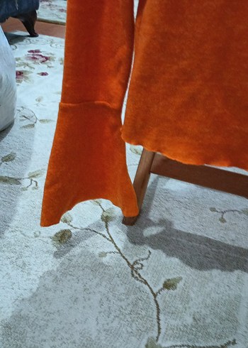 Kadın Bej Yün Örgü Uzun Kollu Kazak - Görsel 2