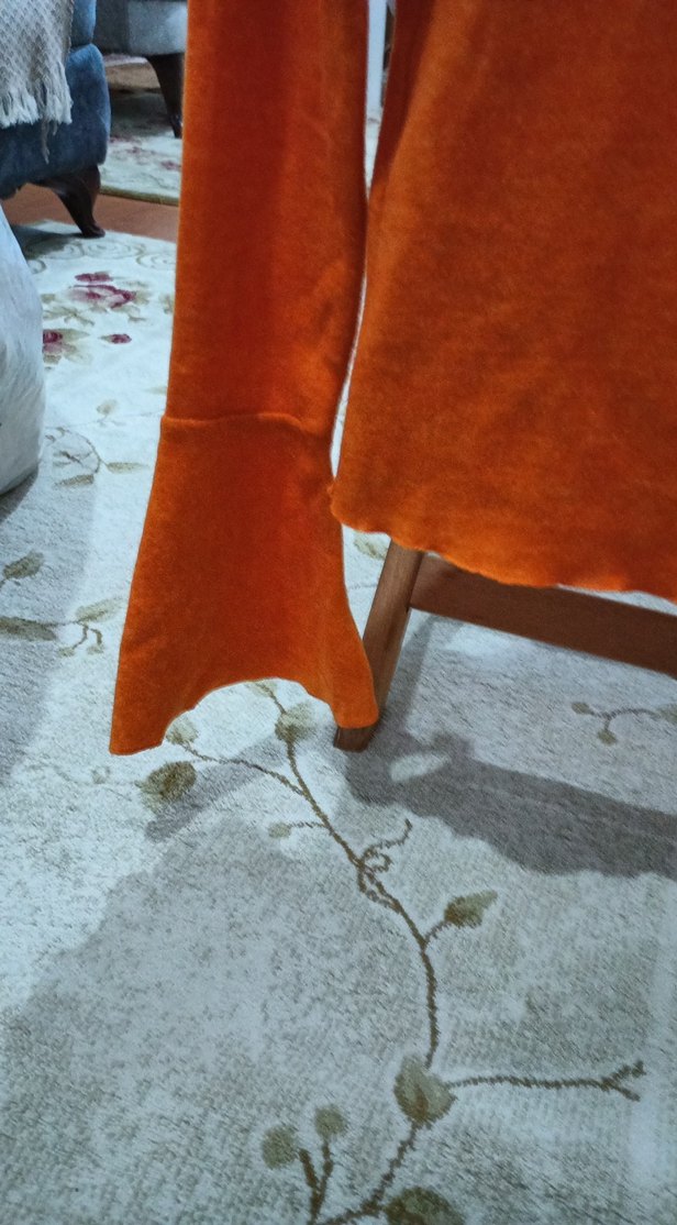 Kadın Bej Yün Örgü Uzun Kollu Kazak - Görsel 2