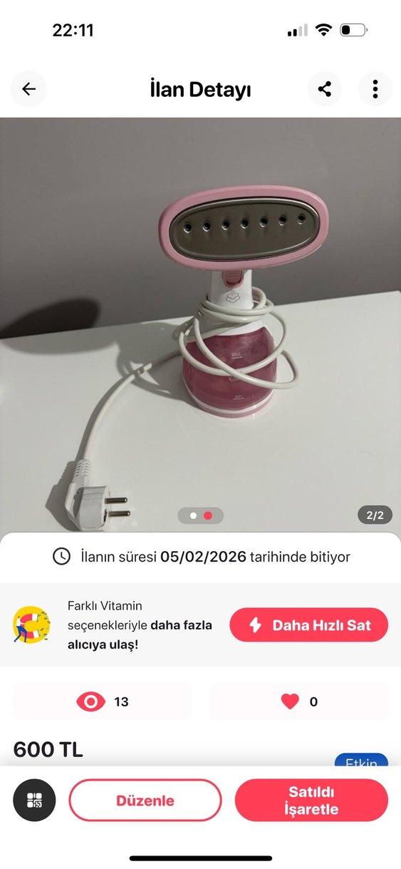Pembe Kiwi Yüz Temizleme Cihazı - Görsel 2