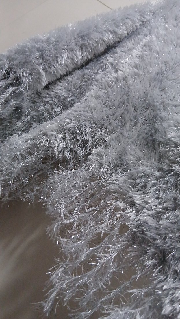 gri parlak şal - Görsel 3