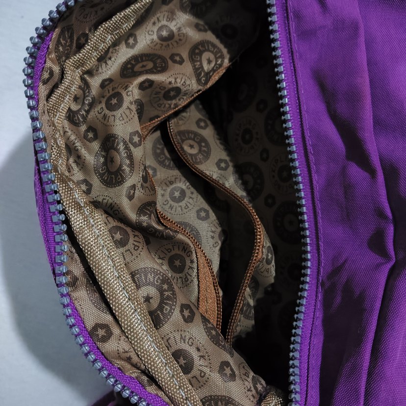 Kipling Mor Kadın Çapraz Çanta Fermuarlı - Görsel 4