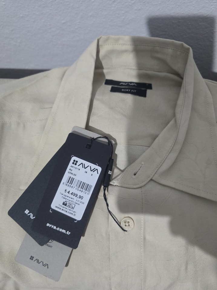 Erkek Keten Kısa Kollu Beyaz Gömlek - Görsel 2