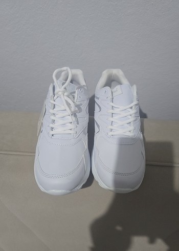 Beyaz Bağcıklı Erkek Spor Ayakkabı - Görsel 5