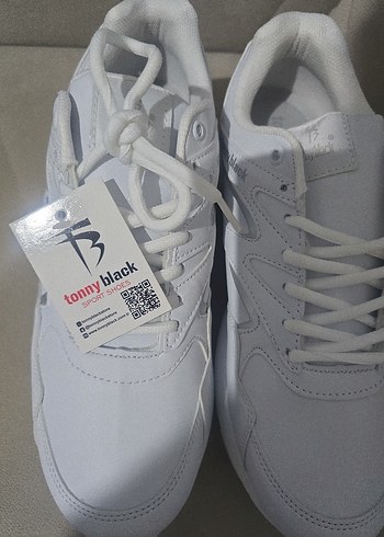 Beyaz Bağcıklı Erkek Spor Ayakkabı - Görsel 2