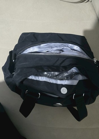 Parlak Siyah kadın kol Çantası Fermuarlı - Görsel 5