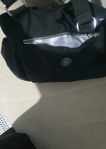 Parlak Siyah kadın kol Çantası Fermuarlı - Görsel 2