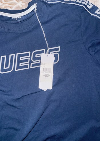 Guess Erkek Çocuk Düğmeli Mavi Tişört - Görsel 2