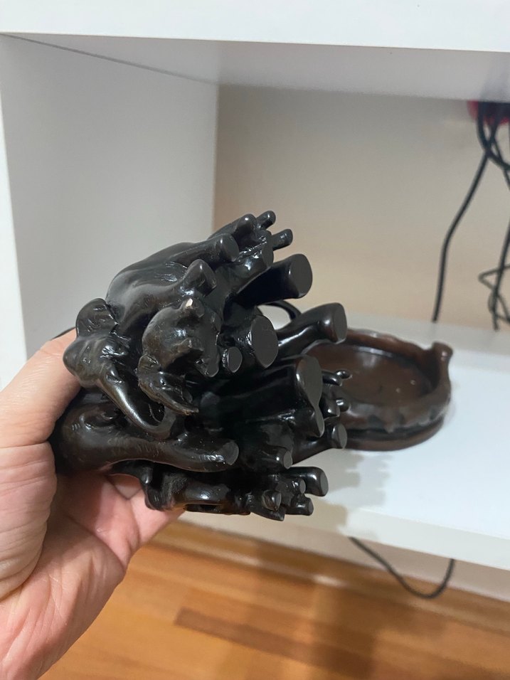 Kahverengi 7 li  Fil Heykeli - Görsel 2