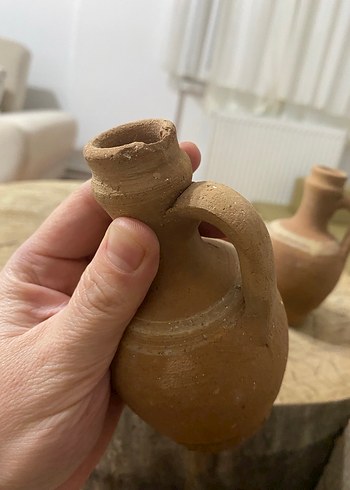 Koyu Bej Kulplu toprak testi çifti - Görsel 2