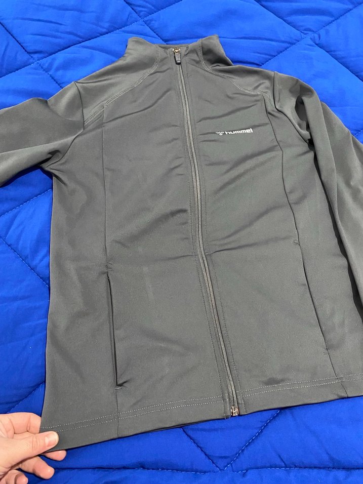 Hummel Gri Fermuarlı eşofman üstü - Görsel 2