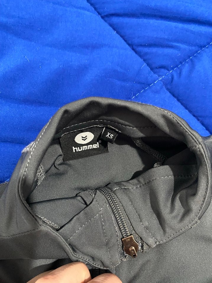 Hummel Gri Fermuarlı eşofman üstü - Görsel 3