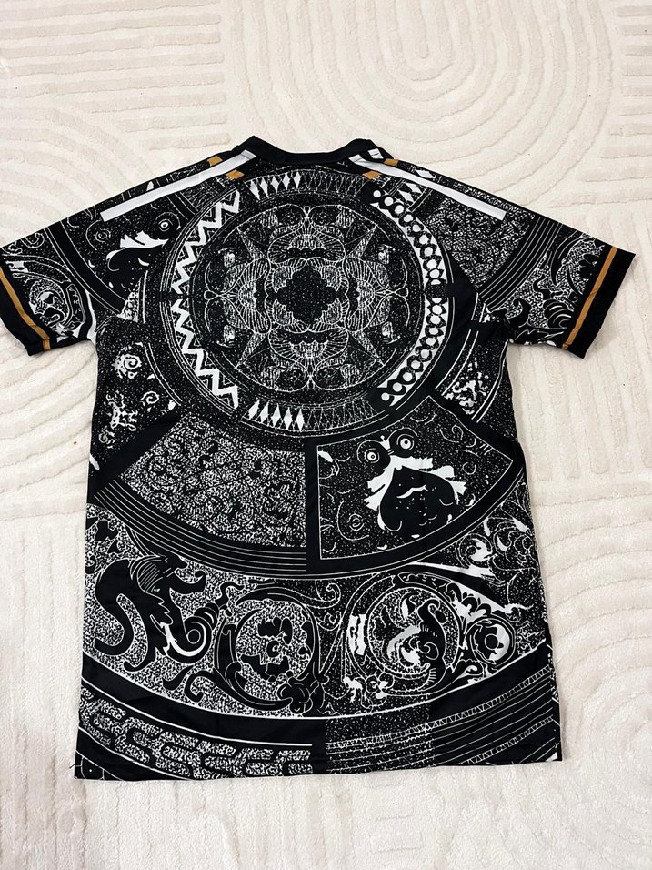 Siyah Baskılı Kısa Kollu Erkek Tişört - Görsel 2