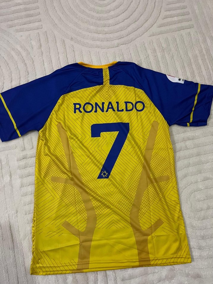 Sarı Lacivert Kısa Kollu Erkek Spor Tişört - Görsel 2