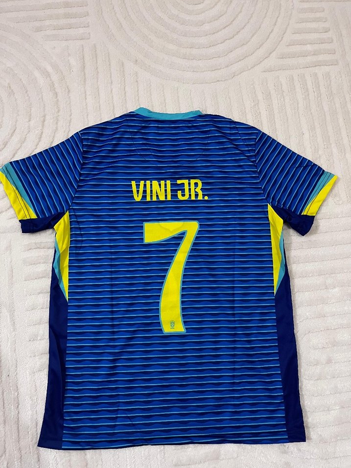 Erkek Lacivert Brezilya 
V Yakalı Kısa Kollu Forma - Görsel 2