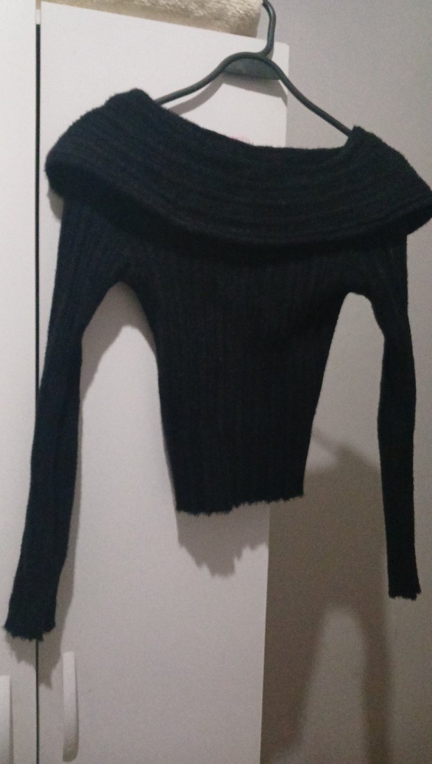 Kadın Siyah Yüksek Yaka Triko Kazak - Görsel 2