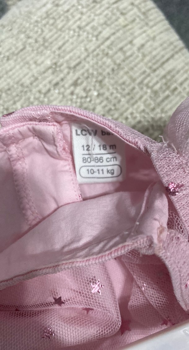 Pembe Nakışlı Kız Çocuk Elbisesi doğum günü elbisesi - Görsel 3