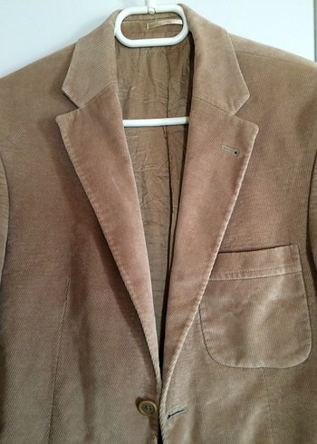 Bej Kadife Erkek Ceket - Görsel 2